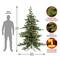 7.5ft. Pre-Lit Decorator Artificial Christmas Tree, Clear Lights